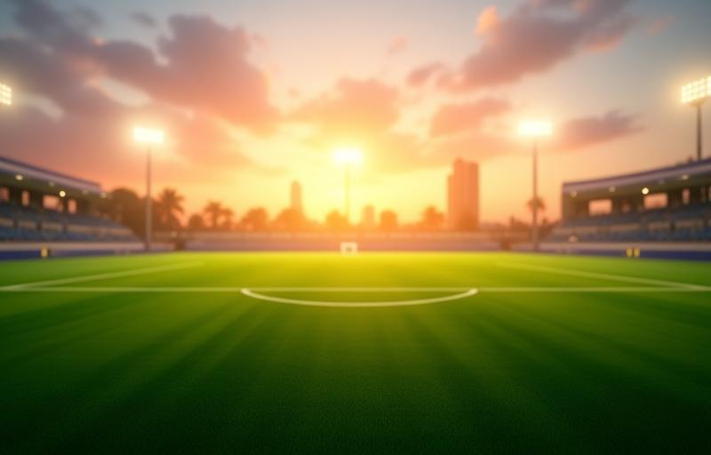 High-quality football pitch under sunlight in Dubai